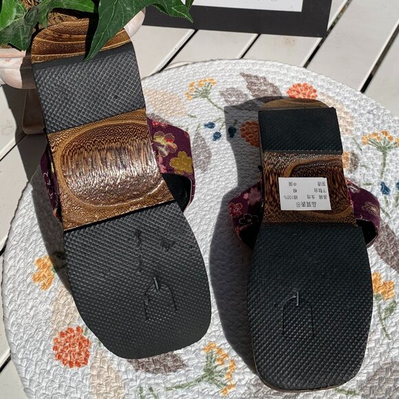 Japanese Geta Wooden Sandals NWOT - Picture 7 of 11